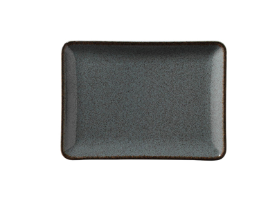 Tallerken rekt 18x13 cm Pearl Blå