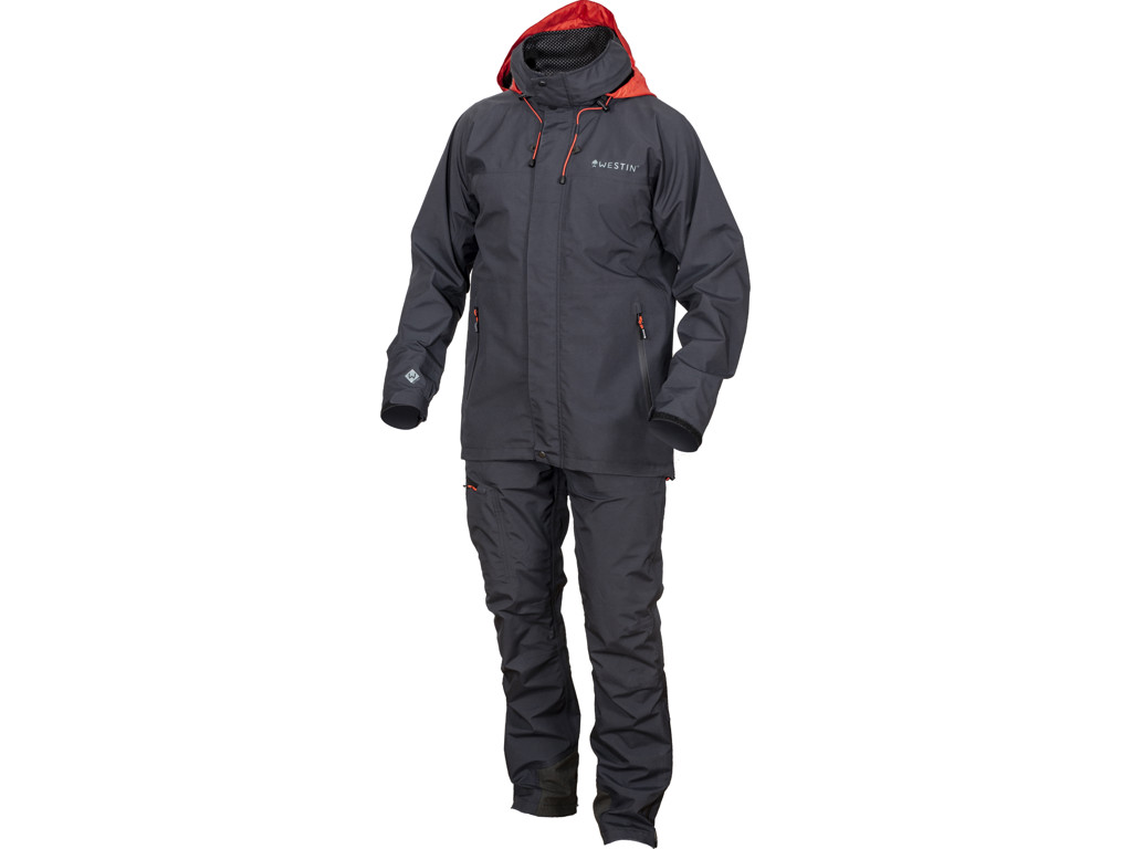 Veste De Pluie Westin W4 – Gunmetal – Tailles L, XL, XXL – Nylon – Pêche