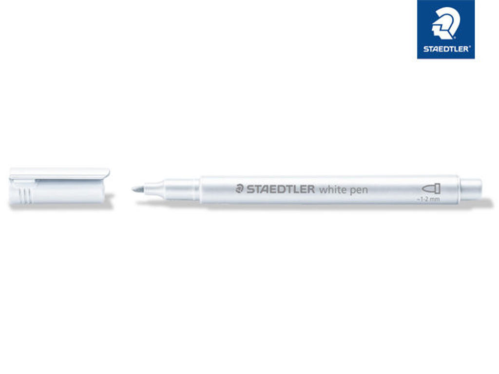 Marker STAEDTLER 8323 Hvid Hertels marker-staedtler-8323-hvid-hertels