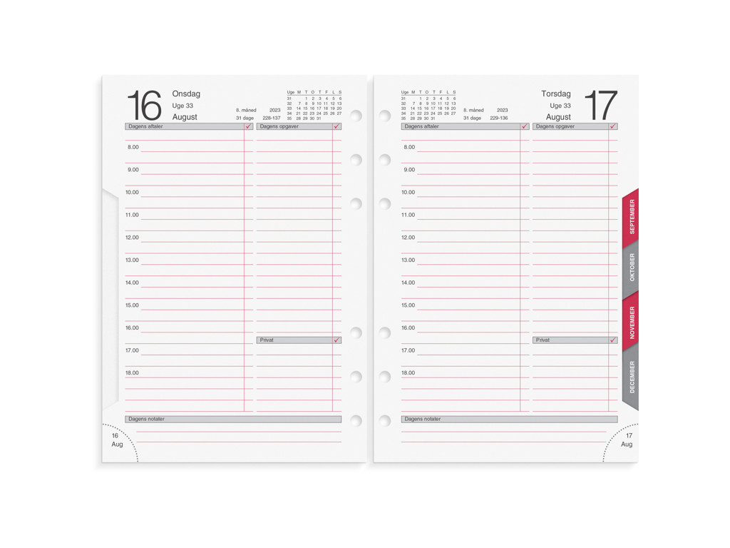 System MM Dagkalender REFILL 2023 Hertels
