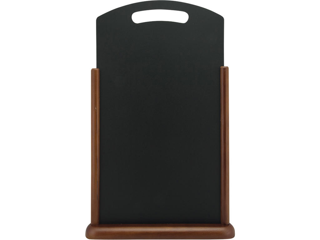 Køb Bordskilt, Chalkboard, XL, Lakeret bøgetræsfod, Mørkebrun