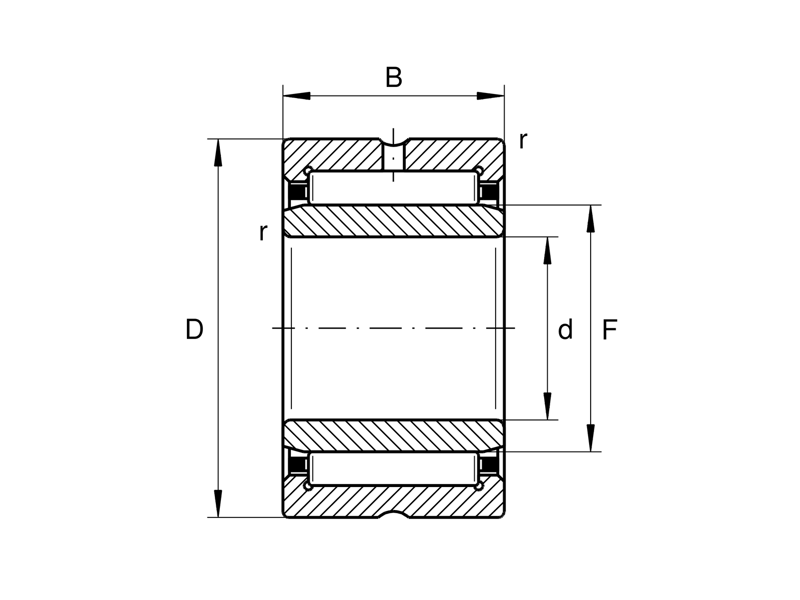 INA NKIS30XL NEEDLE ROLLER AND CAGE ASSEMBLY M. Wilhelmsen A/S