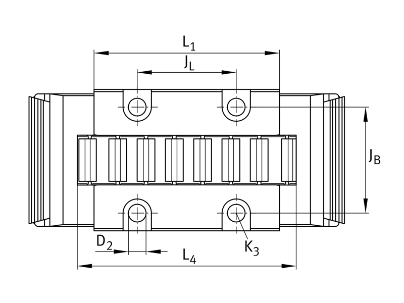 INA RUS19069 LINEAR RECIRCULATING ROLLER BEARING UNIT M. Wilhelmsen A/S