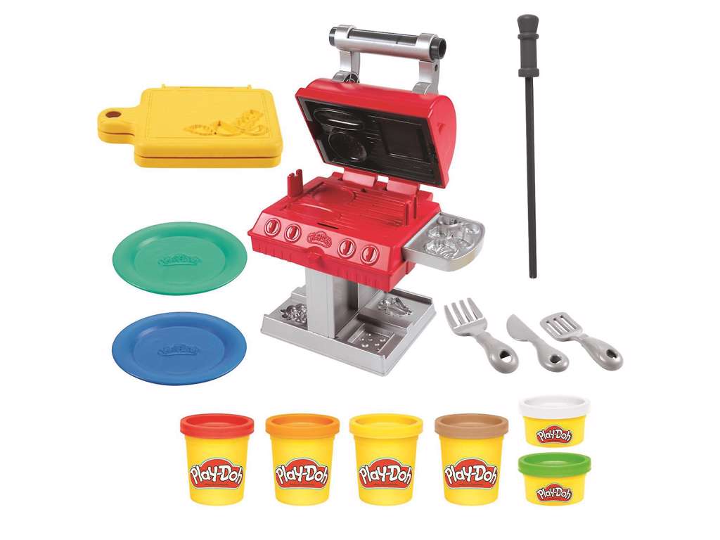 Køb PlayDoh Grill 'n Stamp modellervoks legesæt hos Superhelten Legetøj