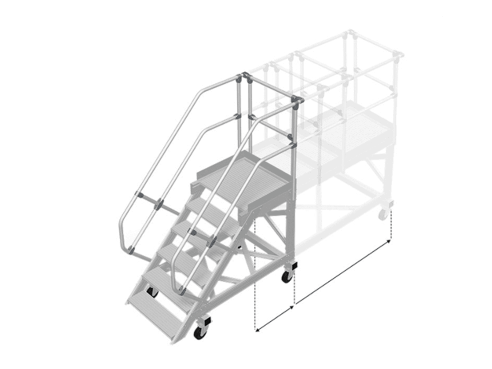 Buy Mobile Staircase 60 6 Steps At Alulock