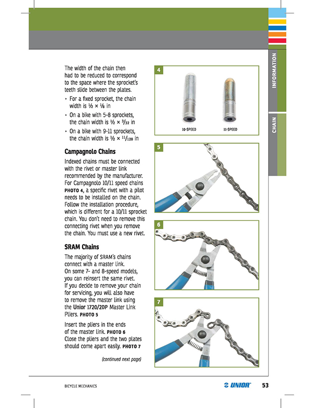 UNIOR Bicycle Mechanics Book #2