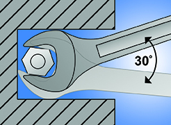 UNIOR Open end wrench Size: 17×22.