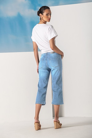 3/4 Jeans stretch 90%cot, 8%pol, 2%ela