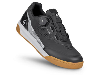 SCOTT Volt Evo Flat MTB cykelsko sort/hvid herre (Skostørrelse: 47)