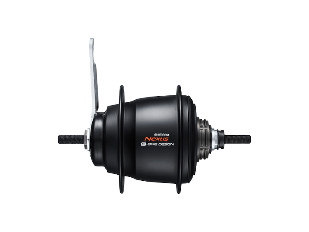 Shimano nexus - Bagnav med 5 gear - 187mm aksel, til 32 eger - sort - SG-C7050-5C med fodbremse