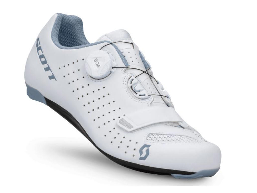 SCOTT Comp Boa - Landevejssko - Dame - Matt White/Light Blue - Str. 37