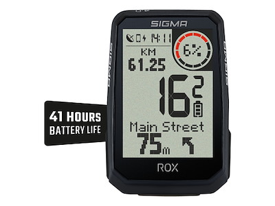 Sigma Rox 4.0 Endurance HR Set - Cykelcomputer med GPS - Sort