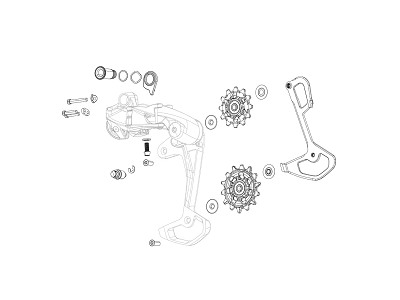 SRAM Rival XPLR AXS E1 Cage Kit til bagskifter