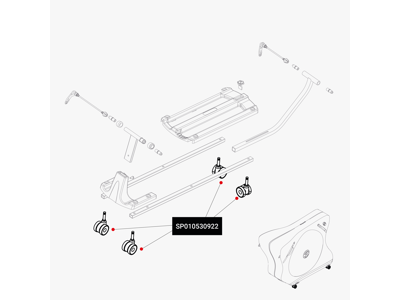 Scicon - Silent Twin Wheel System - Sæt - Sort