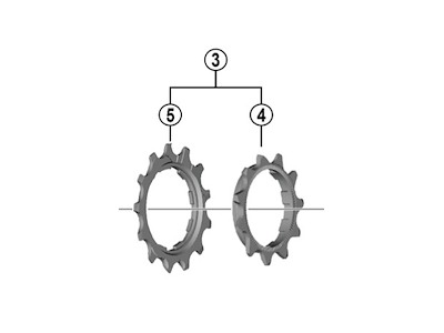Shimano Linkglide tandhjul 11-13 tands til kassette model CS-LG700-11 gear