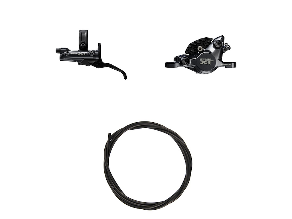 Shimano MT200 - Hydraulisk bremsesæt og mekanisk gearskifter 3 klinger - For/venstre