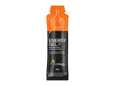 PurePower Energy Gel - Appelsin med 32 mg koffein - 40 gram