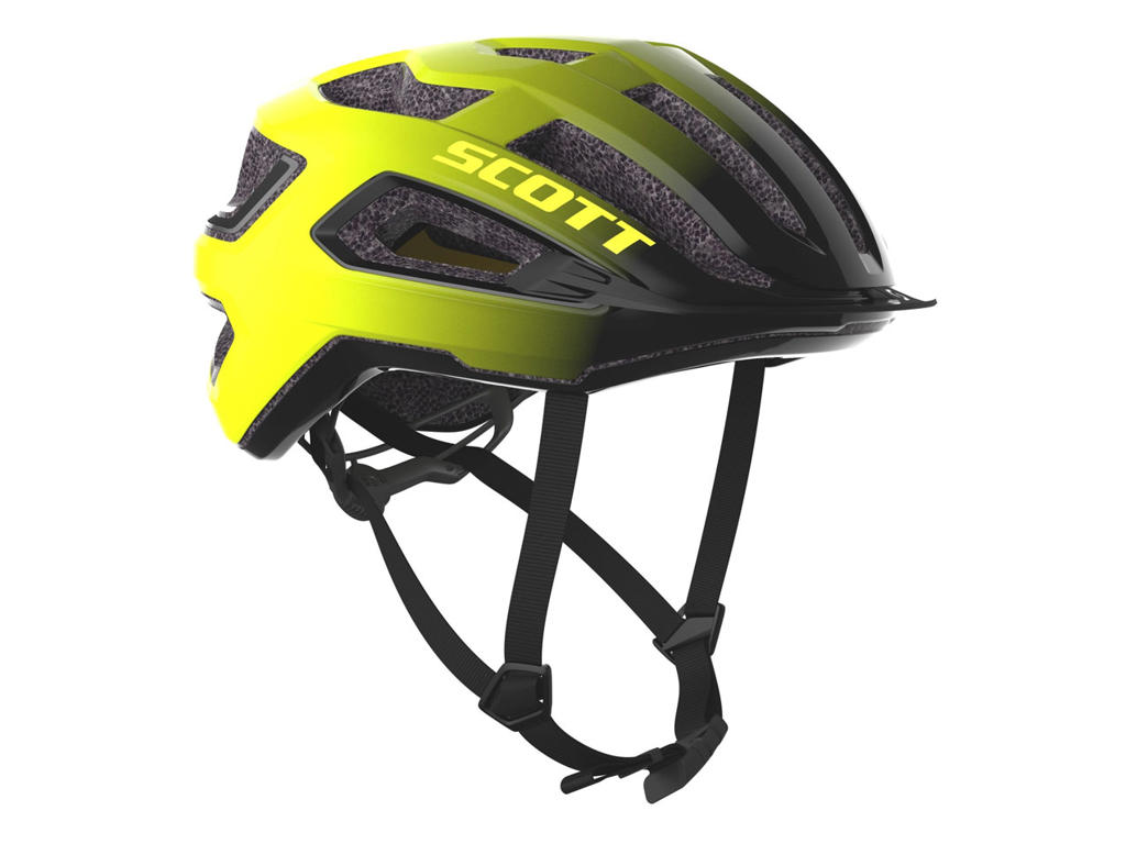 SCOTT Arx Plus - Cykelhjelm - MIPS - Black/Radium Yellow RC - Str. 51-55 cm