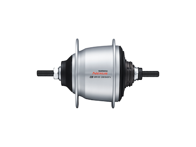 Shimano Nexus - Bagnav med 5 gear - 187mm aksel, til 32 eger - sølv - SG-C7000-5V til fælgbremse