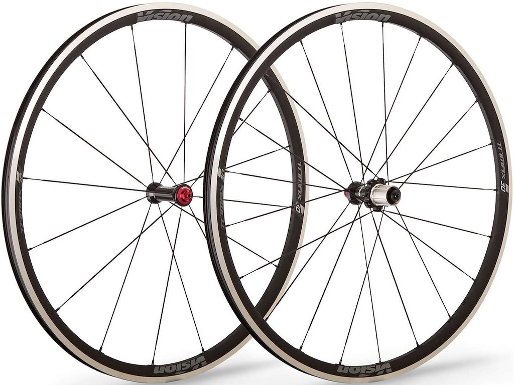 Vision Trimax 30 hjulsæt 700c til fælgbresme – Body Shimano 10-11 gear – QR aksel 100 og 130mm nav