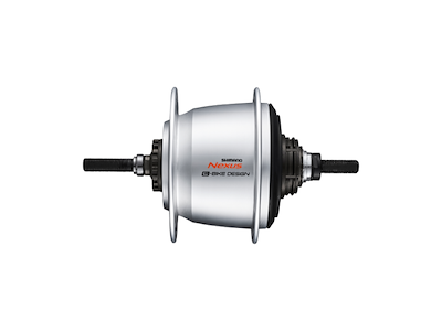 Shimano Nexus - Bagnav med 5 gear - 187mm aksel, til 32 eger - sølv - SG-C7000-5R til rullebremse