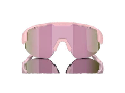 Bliz Matrix - Cykelbriller - Brown/rose multicolour lens - Matt powder pink
