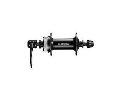 Shimano Cues - Fornav QR til disk med center lock - 100mm bred - Til 28 eger - HB-QC300