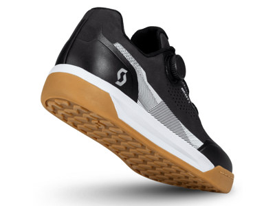 SCOTT Volt Evo Flat MTB cykelsko sort/hvid herre (Skostørrelse: 47)