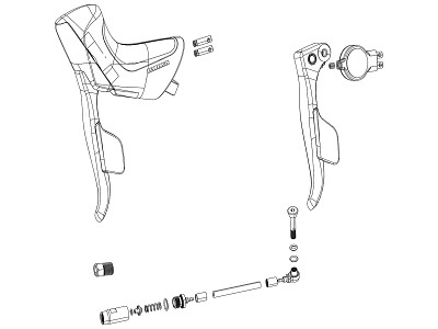 SRAM Rival AXS E1 højre ED exchange kit til skifte- og bremsegreb