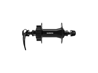 Shimano Cues - Fornav QR til disk med 6 bolte - 100mm bred - Til 36 eger - HB-QB400