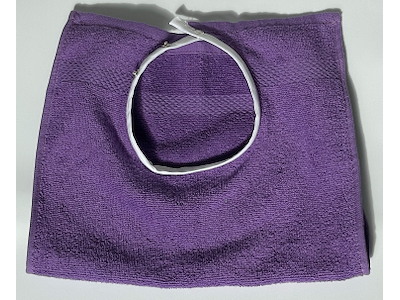 Hagesmæk frotté med tryklås LILLA 30x50cm