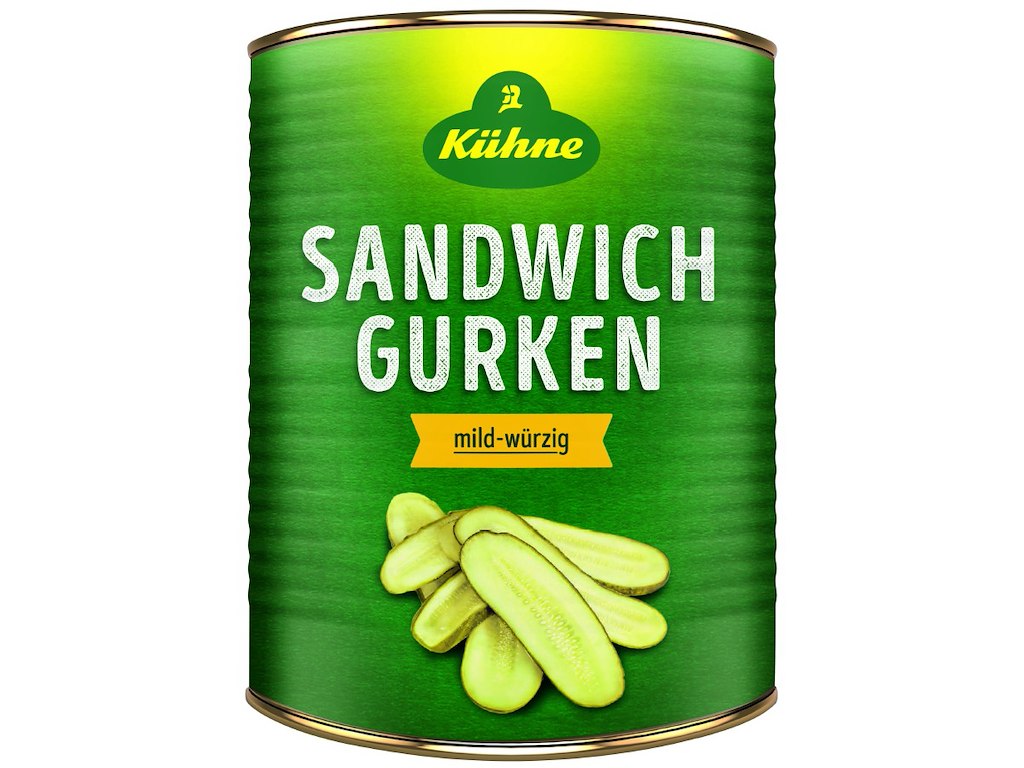 Syltede agurker i skiver 3100ml/1550g