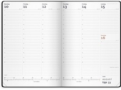 KALENDER MAYLAND 2026 26194010 CITY DIPLOMAT UGEKALENDER RØD VINYL