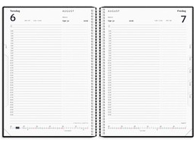 KALENDER MAYLAND 2026 26218020 TIMEKALENDER BLÅ PP-PLAST 24,2X18,5CM