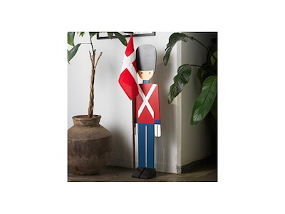 Kay Bojesen Garder med flag H108 cm - rød/blå/hvid
