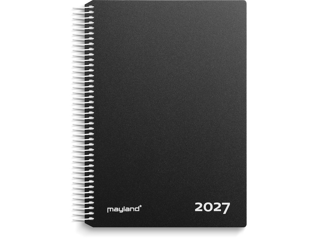 Timekalender sort PP-plast 2027