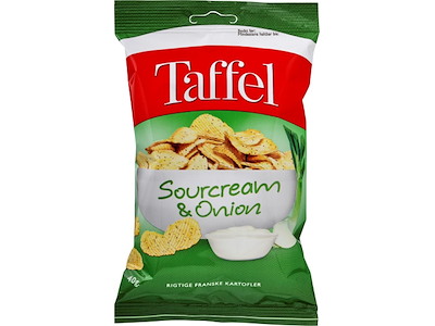 Taffel chips Sourcream & onion 40 gr 