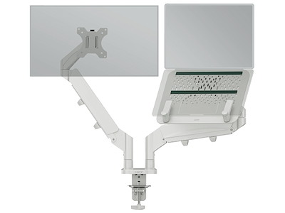 Monitorarm til 1 skærm og 1 laptop Leitz Ergo lysgrå