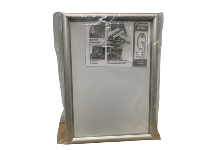 Snapramme A4 25mm sort alu