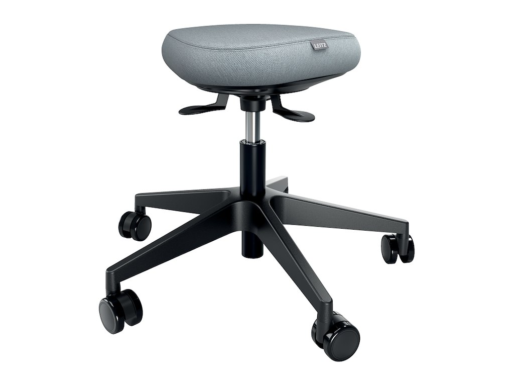 Leitz Ergo Active arbejdsstol med balance Comfort sæde | 47-60 cm | lysegrå