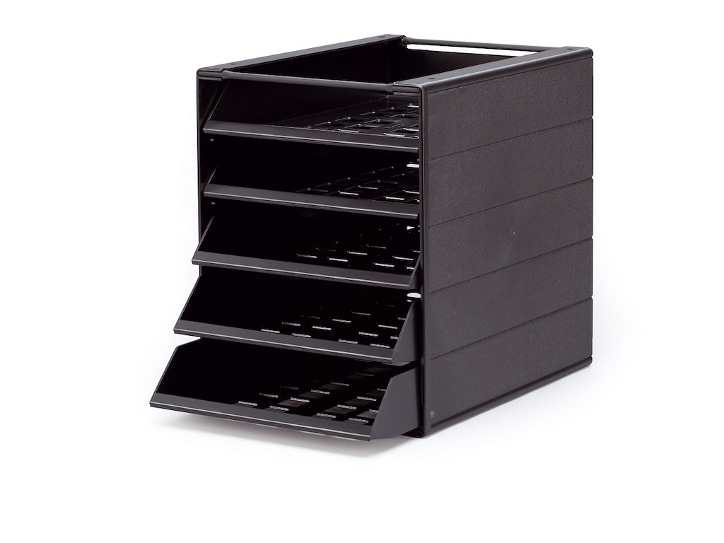 Skuffekabinet Idealbox Basic 5 skuffer sort