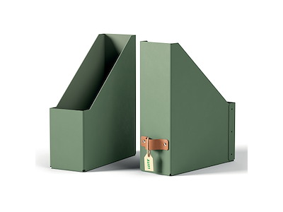 Tidsskriftsamler A4 Leitz Puro grøn 2 stk