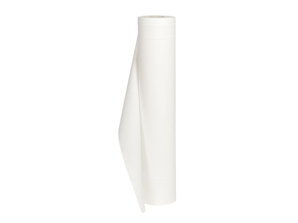 Lejepapir 52 cm x 50 meter 2-lags hvid uperforeret