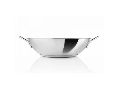 Eva Trio rustifrit stål wok 5,0 l - Ø 32 cm & Kuppellåg 32 cm rustfrit stål