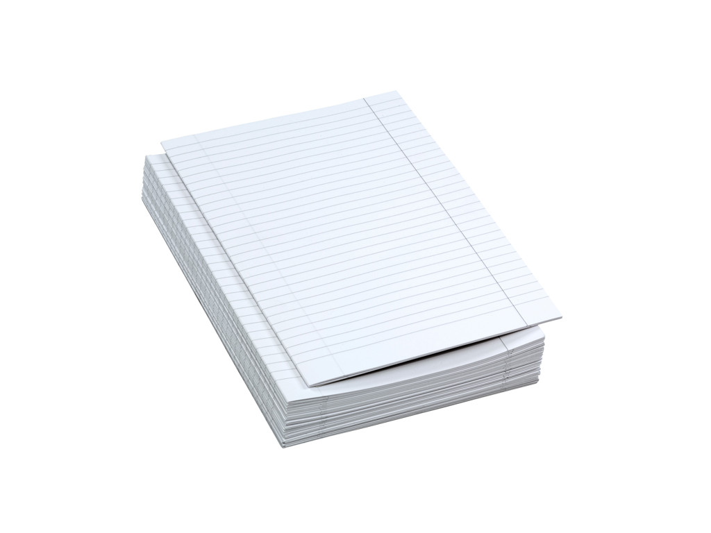 Eksamenspapir A4 hvid linjeret dobbelt 250 ark