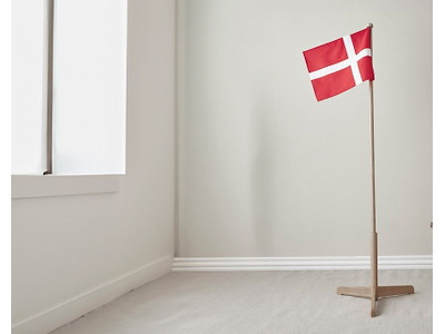 Gulvflag med Dannebro - 175 cm