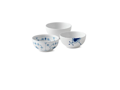 Royal Copenhagen Skålemix 3 stk. - 13 cm - 47 cl