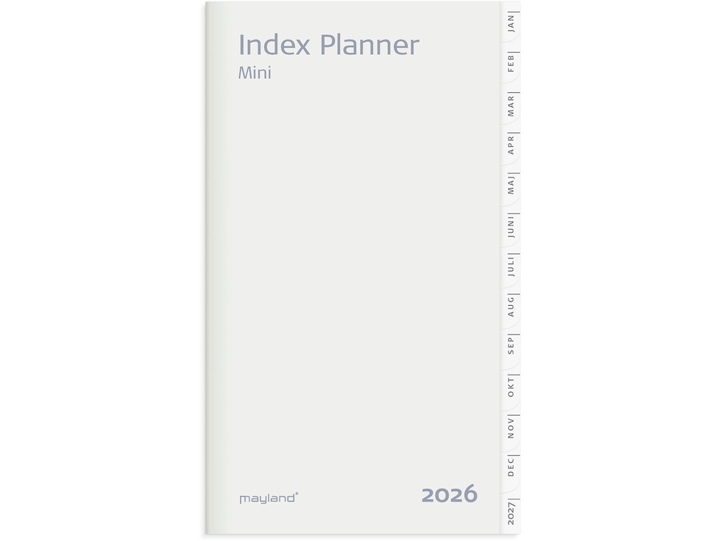 Index Planner mini månedskalender REFILL 2026