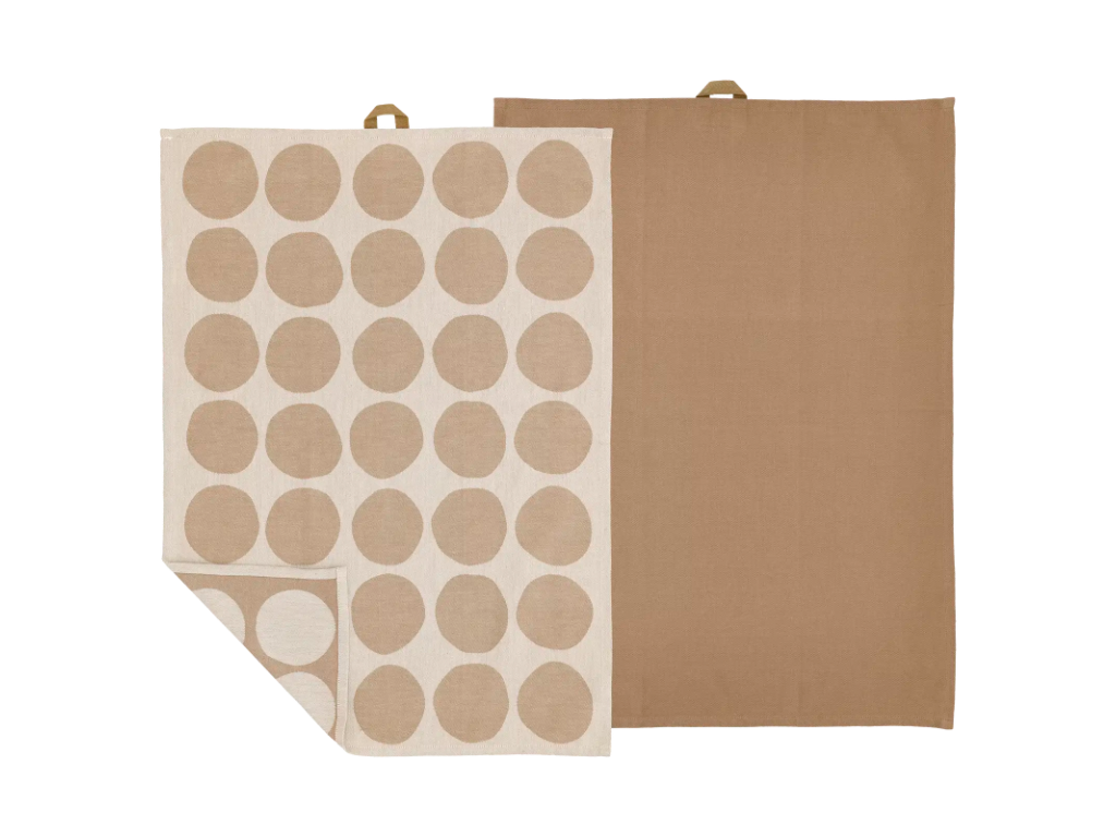 Södahl Viskestykker 50 x 70 cm 2 stk i warm taupe, Bubbles