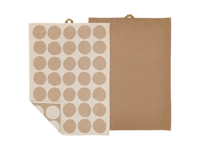 Södahl Viskestykker 50 x 70 cm 2 stk i warm taupe, Bubbles